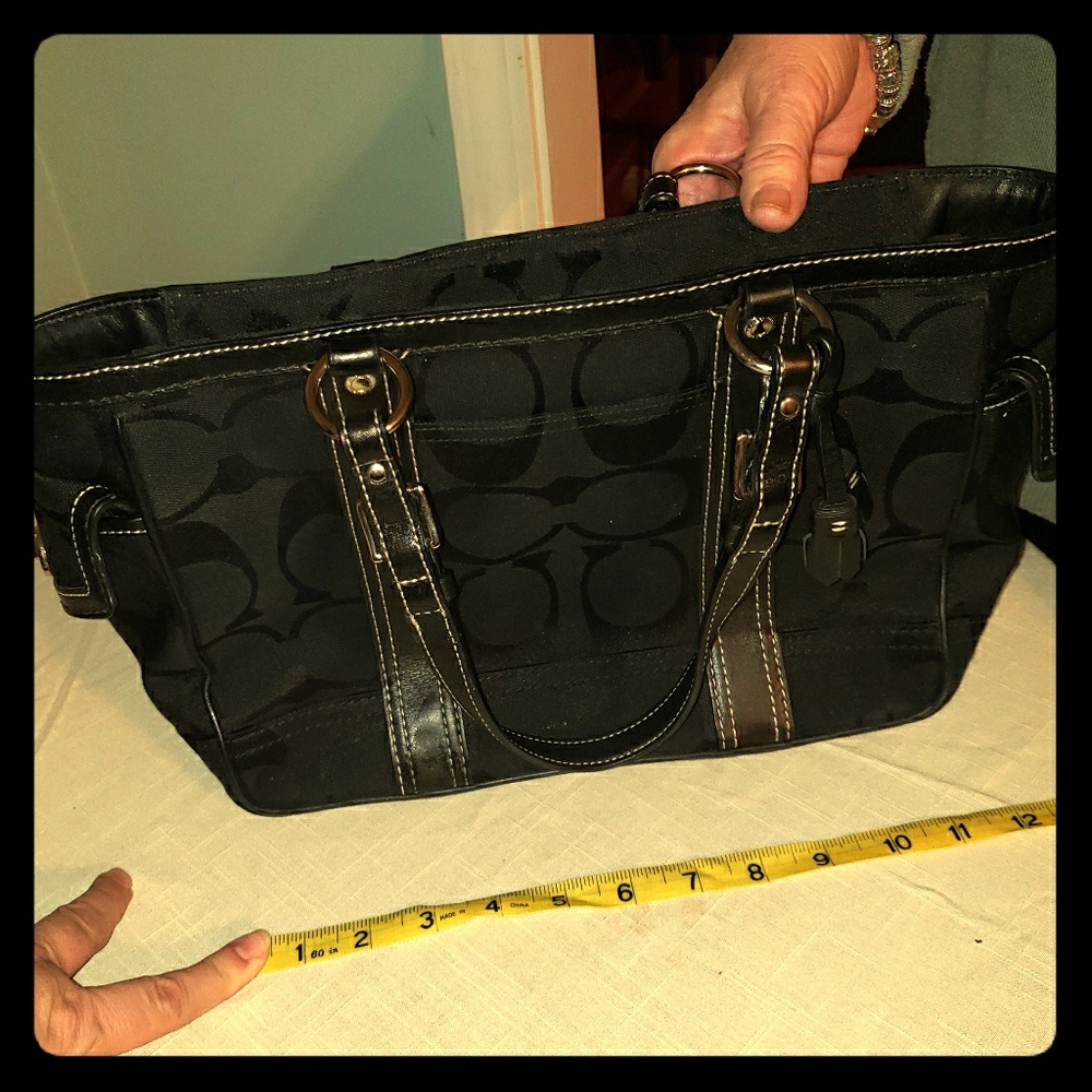 Coach black satchel